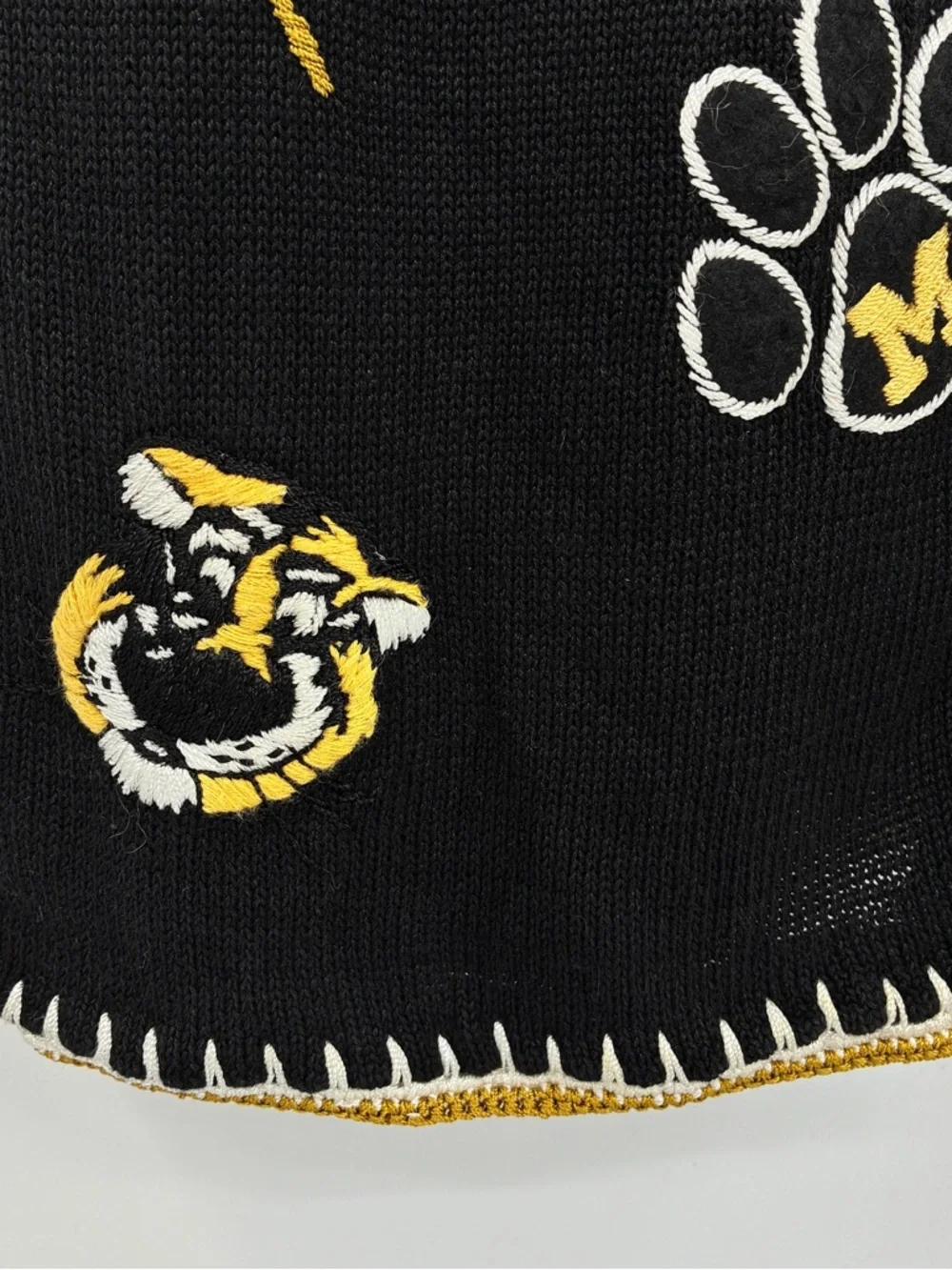 Missouri Tigers MU Vintage Womens Castles Sport Sweater Vest Embroidered Large - Picture 5 of 10